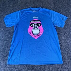 Always Advancing T-Shirt Mens L Blue 2019 Bay to Breakers 12K Footrace Graphic